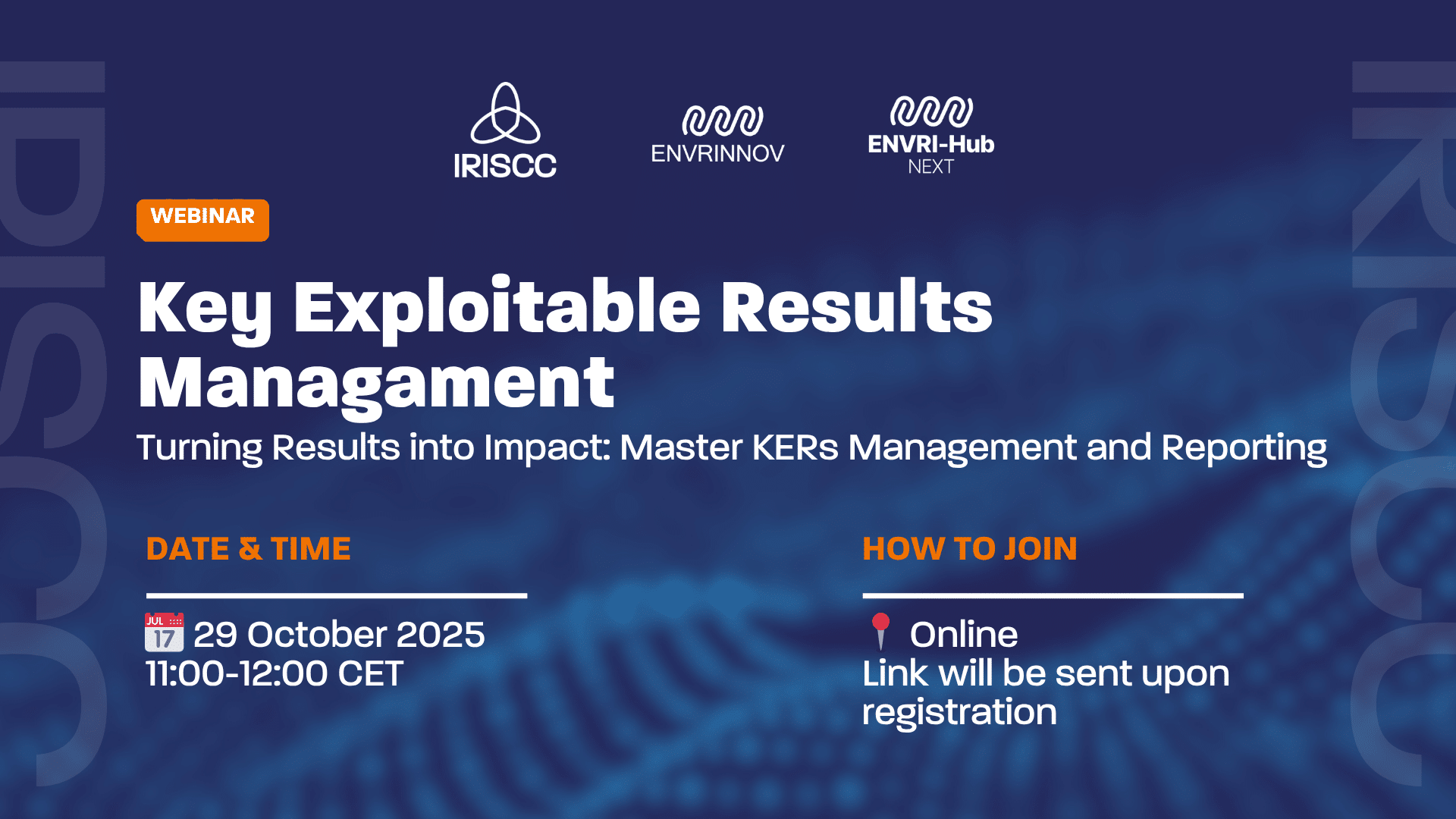 Key Exploitable Results Management - IRISCC